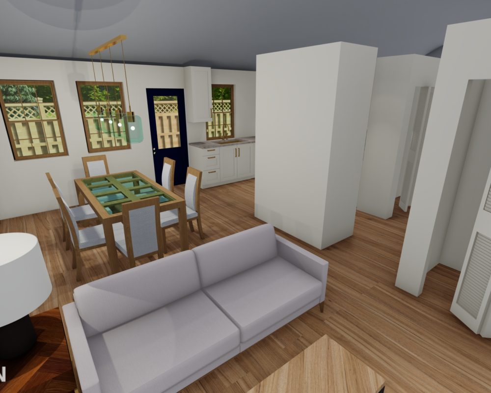 2 Bed Cottage_Living Room_2